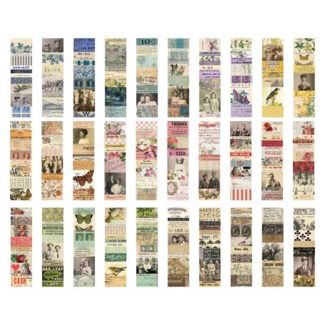 Tim Holtz Collage Strips Large Díszítőelem Idea-ology (1 csomag)