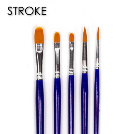 DecoArt Designer's Brush Stroke Set Ecset készlet (5 db)
