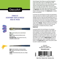   DecoArt Designer's Brush Stroke Set Ecset készlet (5 db)