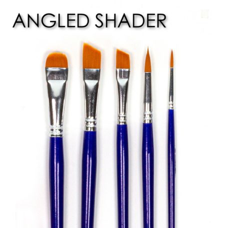 DecoArt Designer's Brush Sets Basics with Angled Shaders Ecset készlet (5 db)