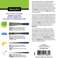   DecoArt Designer's Brush Sets Basics with Flat Shaders Ecset készlet (5 db)