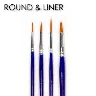   DecoArt Designer's Brush Rounds & Liners Set Ecset készlet (4 db)