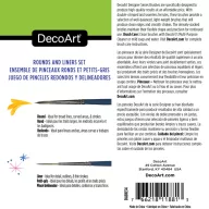   DecoArt Designer's Brush Rounds & Liners Set Ecset készlet (4 db)