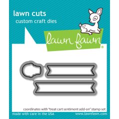   Lawn Fawn Treat Cart Sentiment Add-on Vágósablon LF3414 Lawn Cuts (1 csomag)
