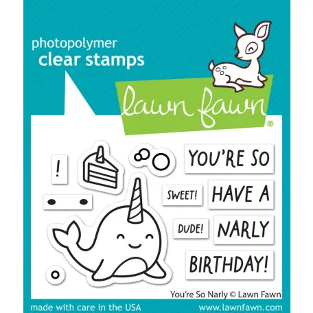 Lawn Fawn You're So Narly Szilikonbélyegző LF3297 Clear Stamps (1 csomag)