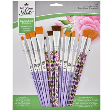 Folkart One Stroke Brushes Signature Brush Set Ecset készlet (13 db)