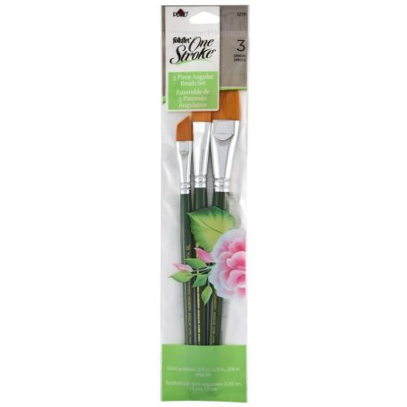 Folkart One Stroke Brushes Angle Ecset készlet (3 db)