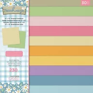   Crafter's Companion Farmhouse Scrapbook Papírkészlet / Alapkarton 12" (30 cm) Textured Cardstock Pad (30 lap)