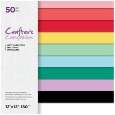   Crafter's Companion Everyday Brights Scrapbook Papírkészlet / Alapkarton 12" (30 cm) Matt Cardstock (50 lap)