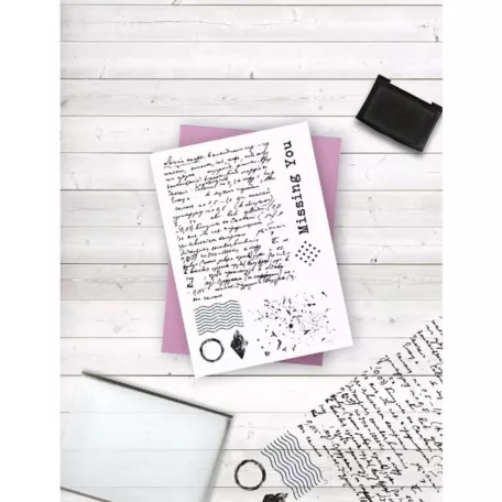 Crafter's Companion Letter to You Szilikonbélyegző Clear Stamps (7 db)