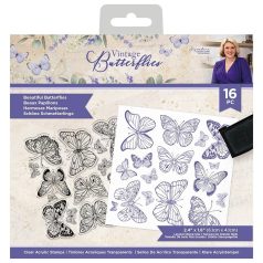   Crafter's Companion Beautiful Butterflies Szilikonbélyegző Clear Stamps (16 db)