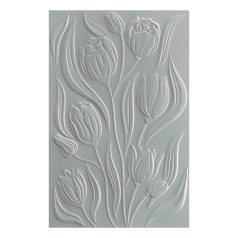   Spellbinders Domborító mappa - Twirling Tulips - 3D Embossing Folder (1 db)
