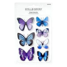   Spellbinders Twilight 3D Pillangó matrica Butterflies Stickers (7 db)