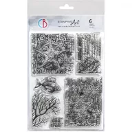   Ciao Bella Coral Reef Szilikonbélyegző 6"x8" submersible secrets Clear Stamp Set (1 csomag)