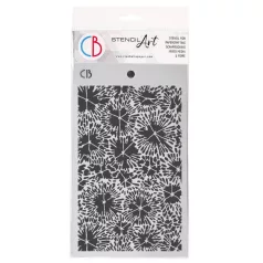   Ciao Bella Coral Reef Stencil 5"x8" (13x20cm) fossils Texture Stencil (1 db)