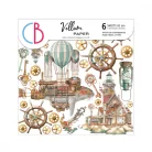 Ciao Bella Coral Reef Vellum kivágóív készlet 6" (15 cm) Vellum Fussy Cut (6 ív)