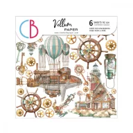   Ciao Bella Coral Reef Vellum kivágóív készlet 6" (15 cm) Vellum Fussy Cut (6 ív)