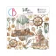 Ciao Bella Coral Reef Vellum kivágóív készlet 6" (15 cm) Vellum Fussy Cut (6 ív)