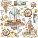 Ciao Bella Coral Reef Vellum kivágóív készlet 6" (15 cm) Vellum Fussy Cut (6 ív)