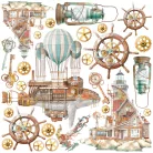 Ciao Bella Coral Reef Vellum kivágóív készlet 6" (15 cm) Vellum Fussy Cut (6 ív)