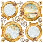 Ciao Bella Coral Reef Vellum kivágóív készlet 6" (15 cm) Vellum Fussy Cut (6 ív)