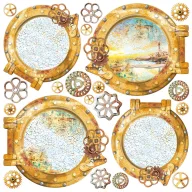   Ciao Bella Coral Reef Vellum kivágóív készlet 6" (15 cm) Vellum Fussy Cut (6 ív)