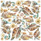 Ciao Bella Coral Reef Vellum kivágóív készlet 6" (15 cm) Vellum Fussy Cut (6 ív)