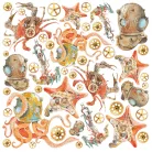 Ciao Bella Coral Reef Vellum kivágóív készlet 6" (15 cm) Vellum Fussy Cut (6 ív)