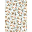 Ciao Bella Coral Reef Vellum papírkészlet A4 Vellum Paper Patterns (6 ív)