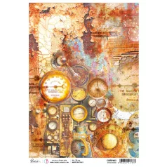   Ciao Bella Coral Reef Rizspapír A4 steam knobs Rice Paper (1 ív)