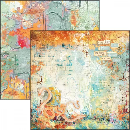 Ciao Bella Coral Reef Scrapbook papírkészlet 12" (30 cm) Paper Pad (12 ív)