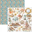Ciao Bella Coral Reef Scrapbook papírkészlet 12" (30 cm) Paper Pad (12 ív)
