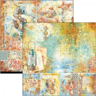   Ciao Bella Coral Reef Scrapbook papírkészlet 8" (20 cm) Paper Pad (12 ív)