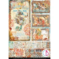Ciao Bella Coral Reef Papírkészlet A4 Creative Pad (9 ív)