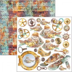   Ciao Bella Coral Reef Kivágóív készlet 6" (15 cm) Fussy Cut Pad (24 ív)