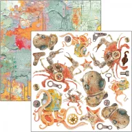   Ciao Bella Coral Reef Kivágóív készlet 6" (15 cm) Fussy Cut Pad (24 ív)
