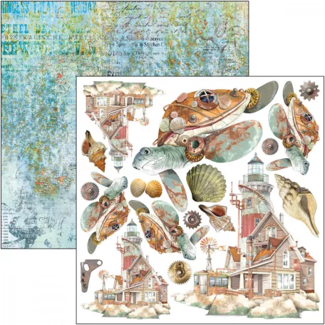 Ciao Bella Coral Reef Kivágóív készlet 6" (15 cm) Fussy Cut Pad (24 ív)