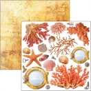 Ciao Bella Coral Reef Kivágóív készlet 6" (15 cm) Fussy Cut Pad (24 ív)