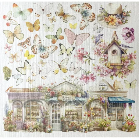 Ciao Bella Flower Shop Papírkészlet 6" (15 cm) Deluxe Paper Pearl (5 ív)