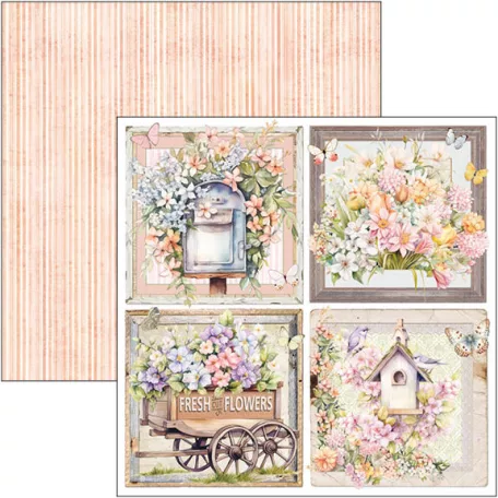 Ciao Bella Flower Shop Scrapbook papírkészlet 12" (30 cm) Patterns Pad (8 ív)