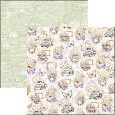 Ciao Bella Flower Shop Scrapbook papírkészlet 12" (30 cm) Patterns Pad (8 ív)