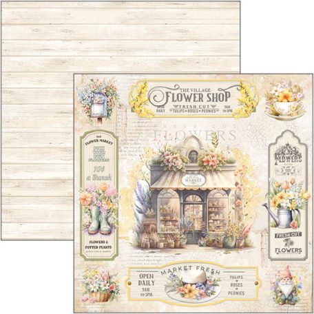 Ciao Bella Flower Shop Scrapbook papírkészlet 12" (30 cm) Paper Pad (12 ív)