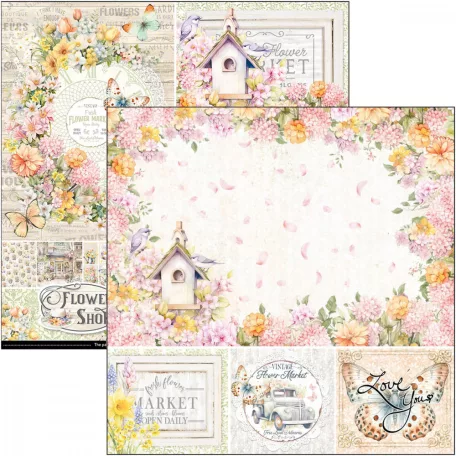 Ciao Bella Flower Shop Scrapbook papírkészlet 8" (20 cm) Paper Pad (12 ív)
