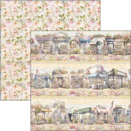 Ciao Bella Flower Shop Scrapbook papírkészlet 8" (20 cm) Paper Pad (12 ív)