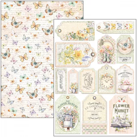 Ciao Bella Flower Shop Papírkészlet A4 Creative Pad (9 ív)