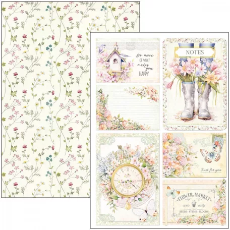 Ciao Bella Flower Shop Papírkészlet A4 Creative Pad (9 ív)