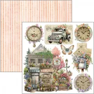   Ciao Bella Flower Shop Kivágóív készlet 6" (15 cm) Fussy Cut Pad (24 ív)