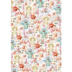   Ciao Bella Land of the Rising Sun Vellum papírkészlet A4 Vellum Paper Patterns (6 ív)