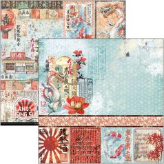   Ciao Bella Land of the Rising Sun Scrapbook papírkészlet 12" (30 cm) Paper Pad (12 ív)