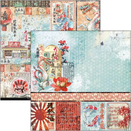 Ciao Bella Land of the Rising Sun Scrapbook papírkészlet 12" (30 cm) Paper Pad (12 ív)